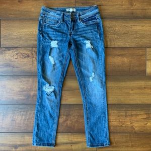 Dollhouse size one distressed blue jeans adorable
